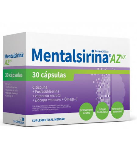 Mentalsirina® AZ Rx - 30 Cápsulas - Farmodietica
